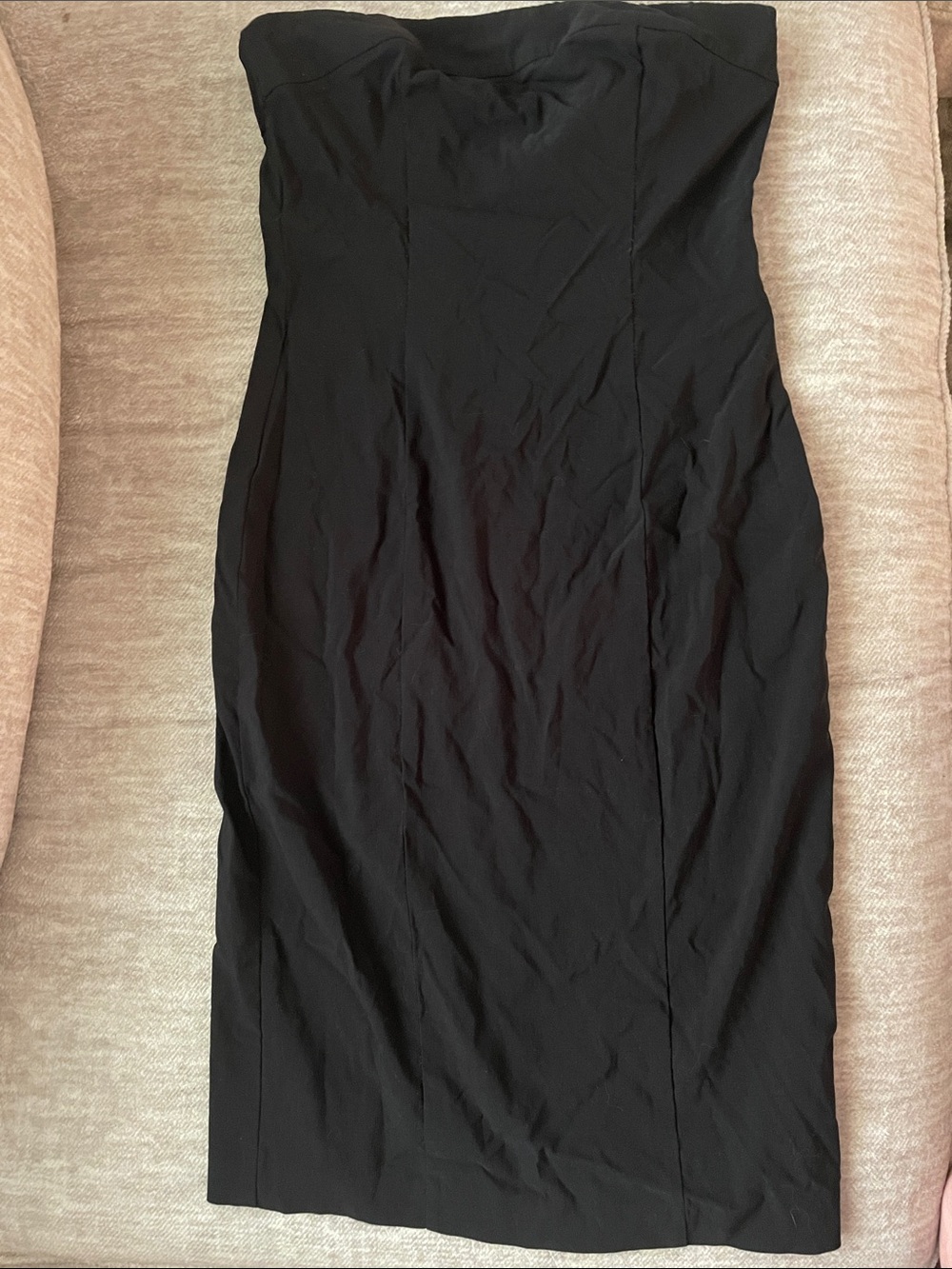 Express Strapless Black Sheath Dress